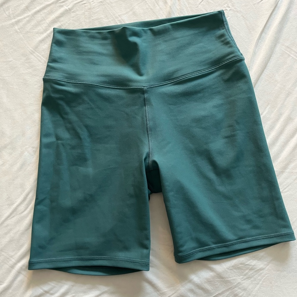 Abercrombie YPB teal bike shorts